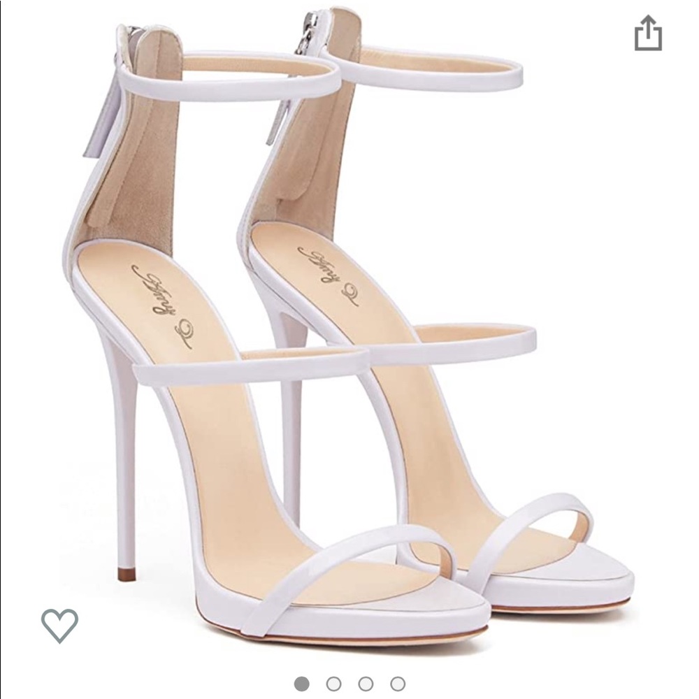 White Strappy Heel